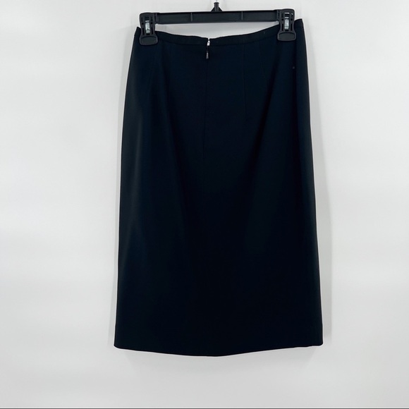 JOEFFER Caoc high wasted classic midi black skirt size 2 - Picture 2 of 4